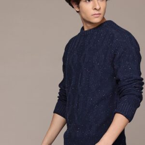 The Lifestyle Co. Speckled Cable Knit Pullover