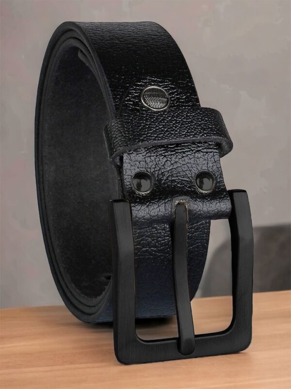 ALFAMI Men Textured Leather Formal Belt