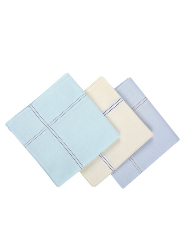 Men Pack Of 3 High Absorbency Pure Cotton Handkerchiefs
