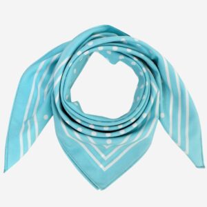 Beau Design Women Blue & White Printed Scarf