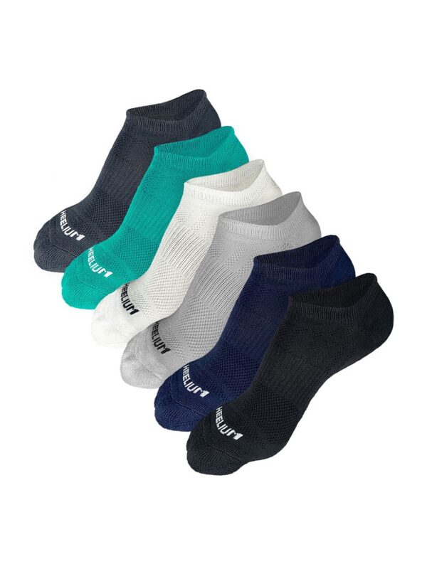 Men Pack of 6 Odour-Free Breathable Anti-Bacterial Bamboo Ankle Length Socks