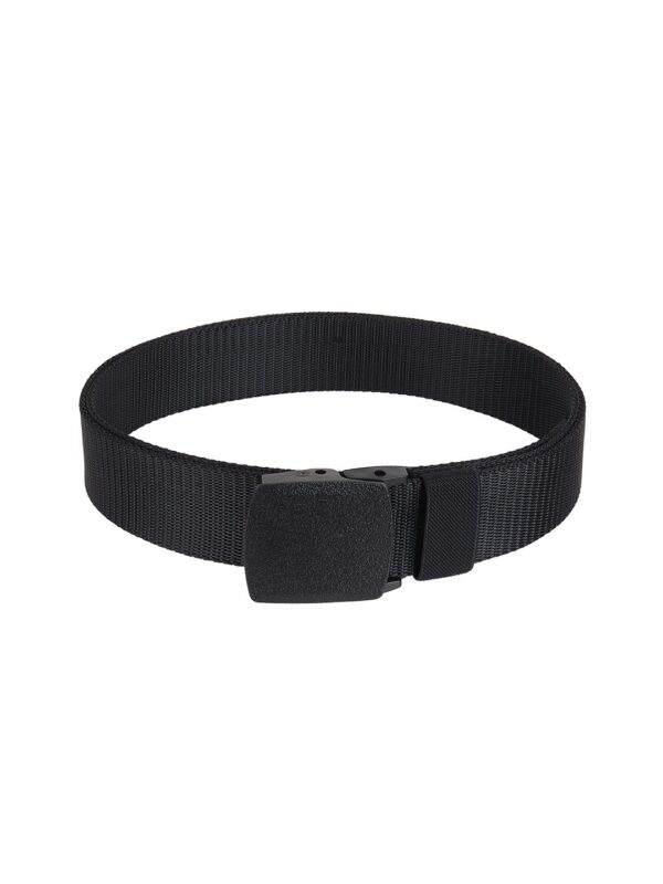 Men Black Textured Belt - Image 2