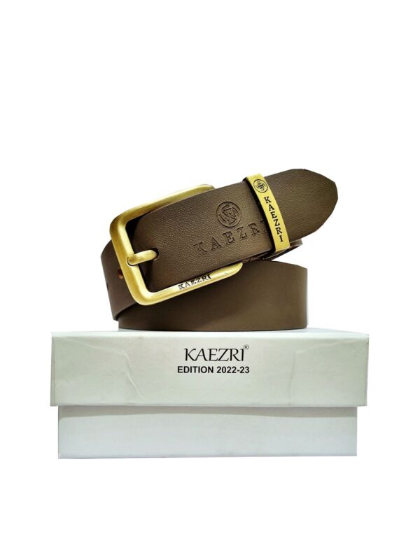 Men Textured Leather Belt