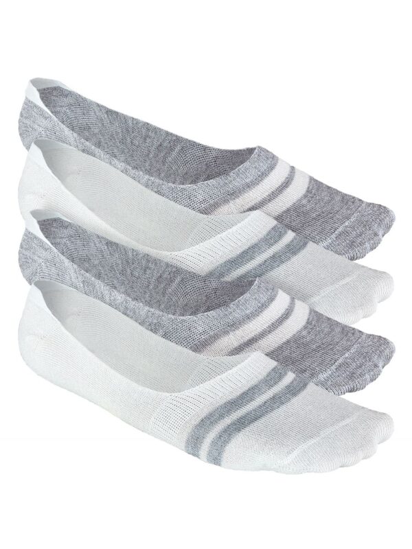 Men Striped Pack of 4 Odour Free Breathable Low Cut Bamboo