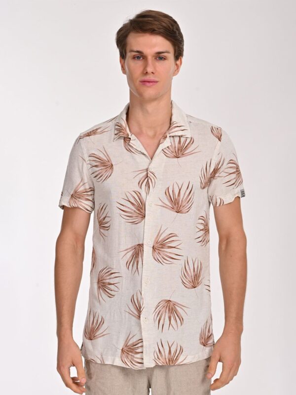 Men Smart Slim Fit Floral Opaque Printed Casual Shirt