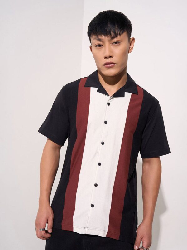 Men Slim Fit Opaque Casual Shirt - Image 3