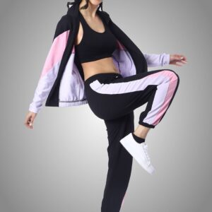 Women Regular Fit Colour-Block Tracksuit