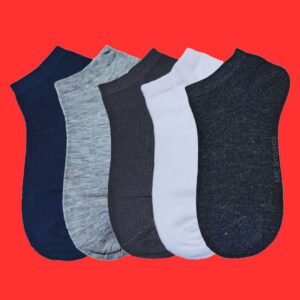 Men Pack Of 5 Anti-Odour Ankle Length Socks