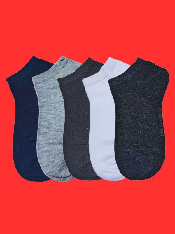 Men Pack Of 5 Anti-Odour Ankle Length Socks