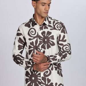 Floral Printed Long Sleeves Casual Shirt
