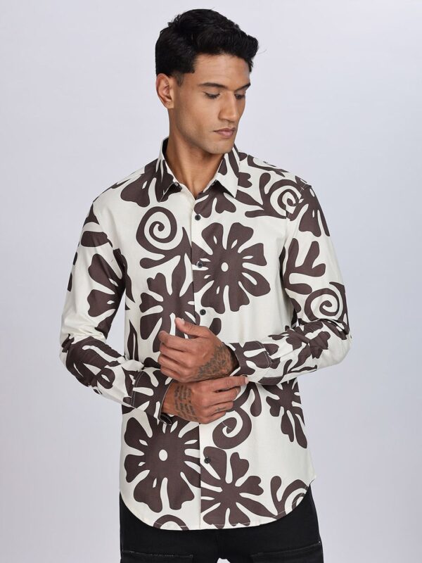 Floral Printed Long Sleeves Casual Shirt