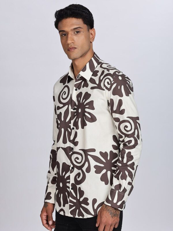 Floral Printed Long Sleeves Casual Shirt - Image 2