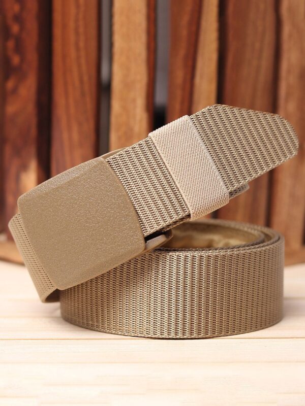 Men Braided Canvas Belt