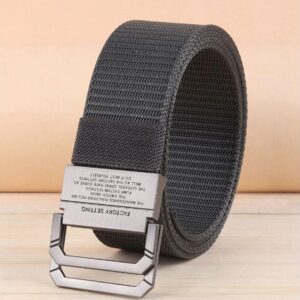 Men Wide Canvas Belt
