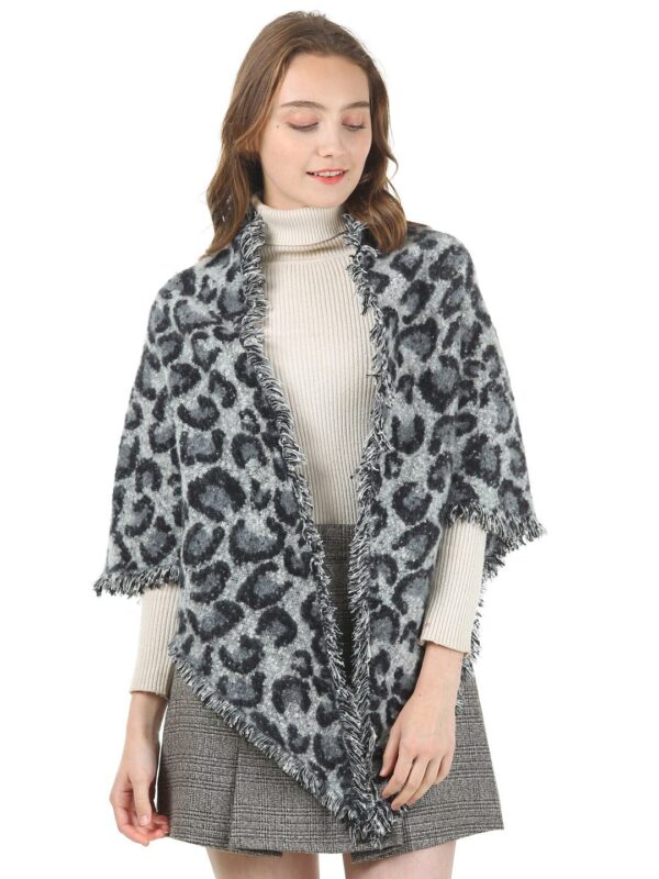 Women Grey & Black Printed Scarf