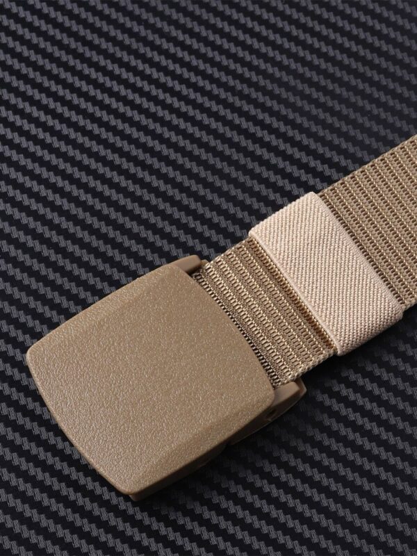 Men Braided Canvas Belt - Image 4