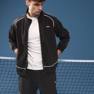 Mock-Collar Raglan Sleeves Athleisure Tracksuit