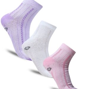 Women Pack Of 3 Patterned Cotton Calf-Length Socks