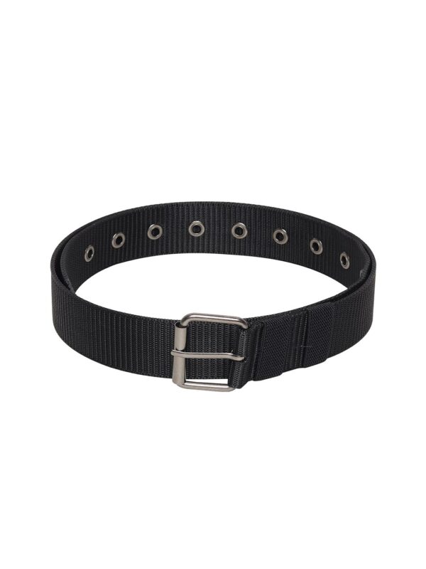 Men Textured Canvas Belt - Image 3