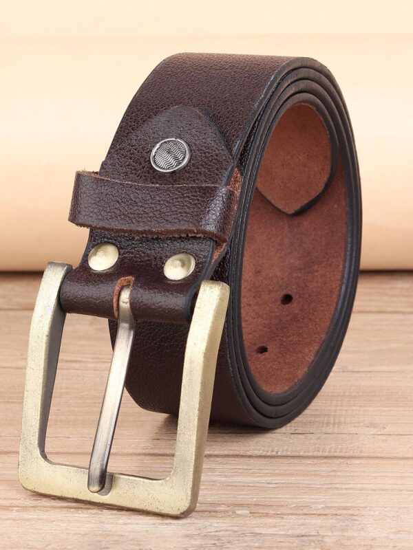 ALFAMI Men Brown Leather Belt
