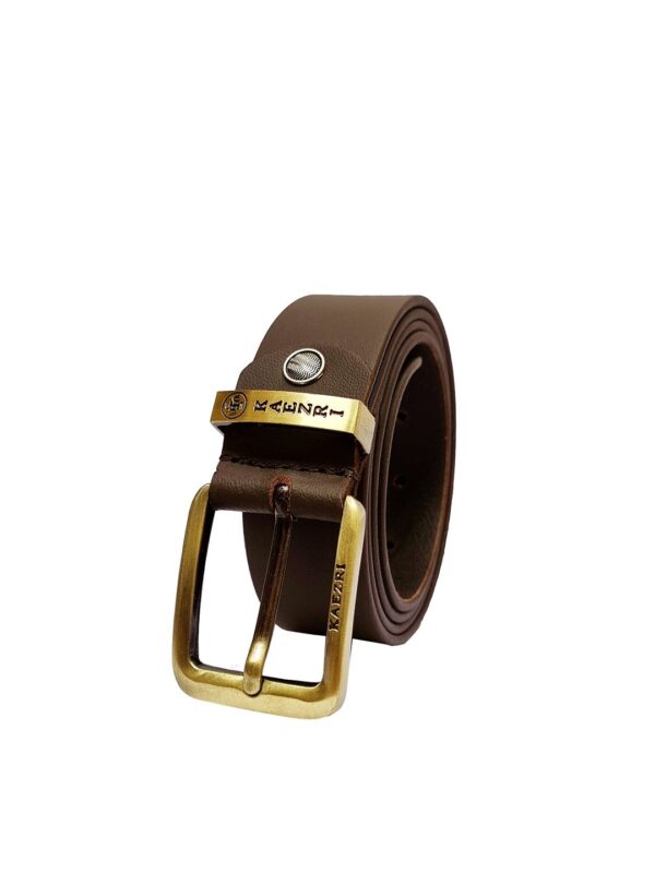 Men Textured Leather Belt - Image 2